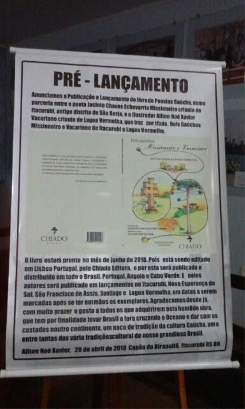 Pré lançamento Livro de Poesias Gaúchas